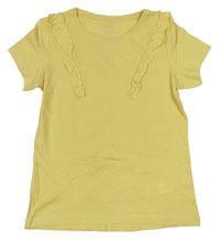 Žluté tričko s volánky Primark 