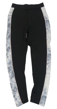 Černo-šedé sportovní legíny New Look