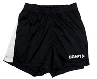 Černo-bílé sportovní kraťasy Craft 