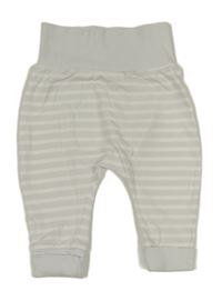 Šedo-bílé pruhované tepláky Mothercare