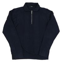 Tmavomodrý svetr s límečkem Next