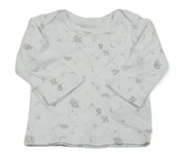 Bílé triko s medvídky Nutmeg