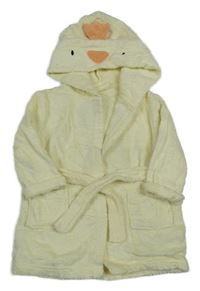 Vanilkový froté župan s kapucí Matalan