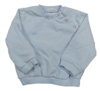 Světlemodrá oversize mikina s knoflíčky Gymp