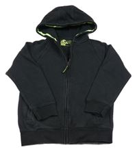 Černá propínací mikina s kapucí Matalan