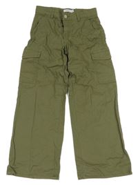 Khaki plátěné kalhoty s kapsami Name it 