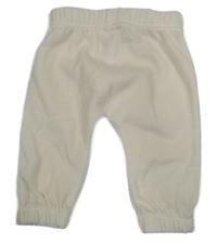 Smetanové fleecové kalhoty 