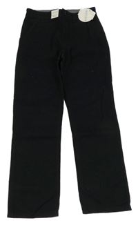 Nové - Černé plátěné kalhoty M&S