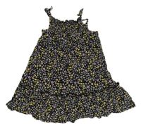 Černé květované šaty Primark