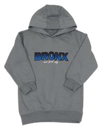 Šedá mikina s nápisem a kapucí Matalan