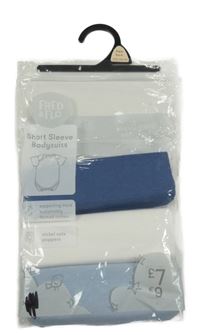 Nové - 3x - Tmavomodré + modré + bílé body F&F