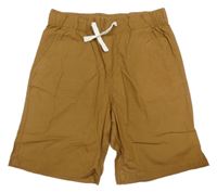 Béžové plátěné kraťasy H&M