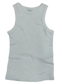 Bílý žebrovaný top F&F