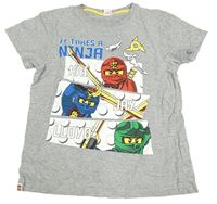 Šedé melírované tričko s lego NINJAGO LEGO