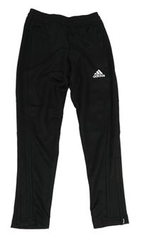 Černé funkční sportovní tepláky Adidas