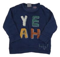 Tmavomodrá mikina s nápisem Zara