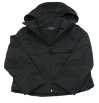 Černá šusťáková jarní bunda s odepínací kapucí ME&YOU