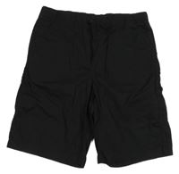 Černé plátěné kraťasy H&M