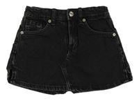 Černé riflové kraťasy se sukní ZARA