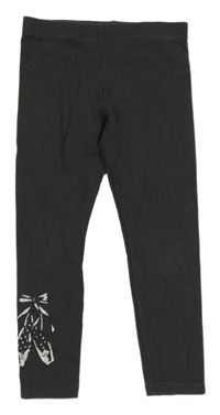 Tmavošedé legíny s baletními piškoty PRIMARK