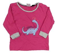 Růžové triko s dinosaurem Pocopiano