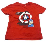Červené tričko Capitan America Primark
