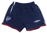 Tmavomodré šusťákové fotbalové kraťasy - England zn. Umbro