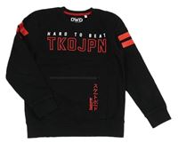 Černá mikina s nápisem C&A