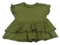Khaki vrstvené tričko s nápisem Matalan