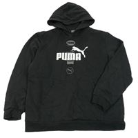 Černá mikina s logem a kapucí Puma