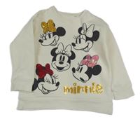 Světlebéžová mikina s Minnie s flitry George