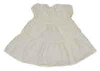 Bílé madeirové šaty C&A