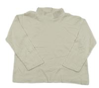 Světlebéžové triko se stojáčkem Zara