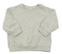 Světlešedá melírovaná mikina H&M
