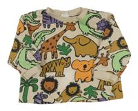 Béžová mikina se zvířaty H&M