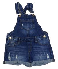 Tmavomodré riflové laclové kraťasy Denim Co.
