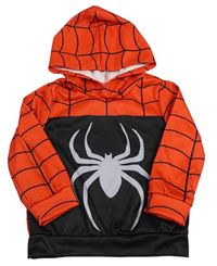 Černo-červená mikina s pavoukem a kapucí - Spiderman Shein