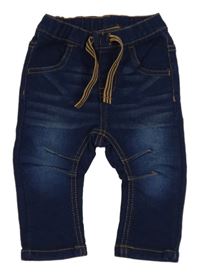 Tmavomodré skinny rifle Ergee