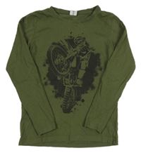 Khaki triko s motorkou Chapter Young