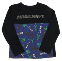 Černo-modré triko s Minecraft Nutmeg