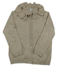 Zlatý třpytivý propínací lehký svetr Primark