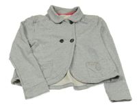 Šedý melírovaný teplákový kabátek Vertbaudet