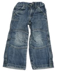 Modré melírované rifle 