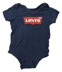 Tmavomodré body s logem Levi´s