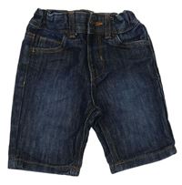 Tmavomodré riflové straight kraťasy Denim Co. 