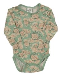 Zelené květované body 