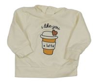Smetanová mikina s kávou