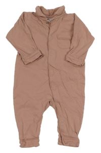 Starorůžový overal s límečkem H&M