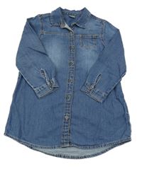 Tmavomodré riflové šaty Next