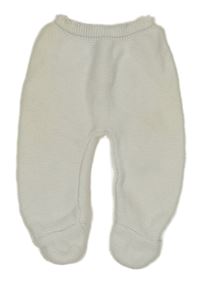 Bílé pletené polodupky 